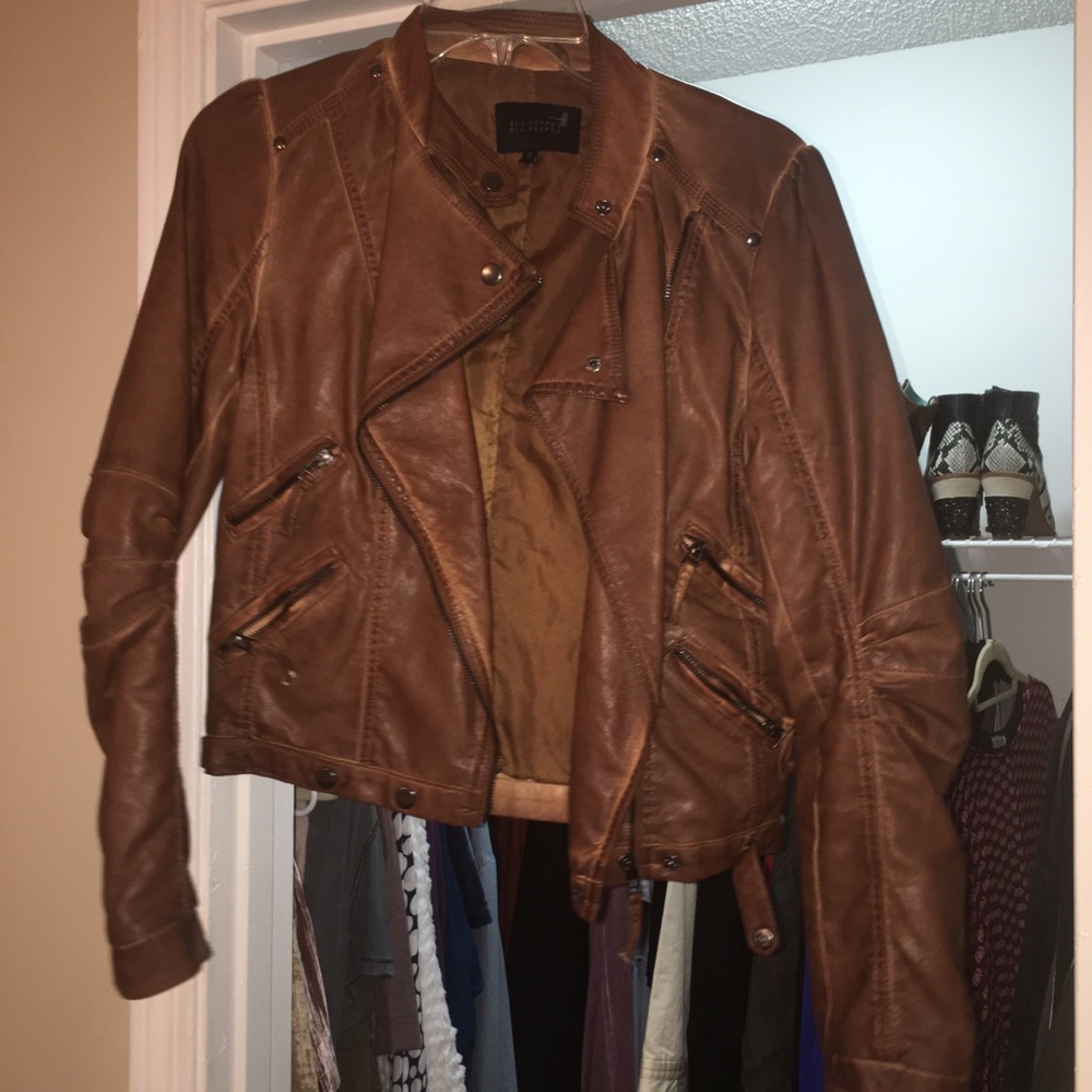 Blu Pepper brown leather jacket